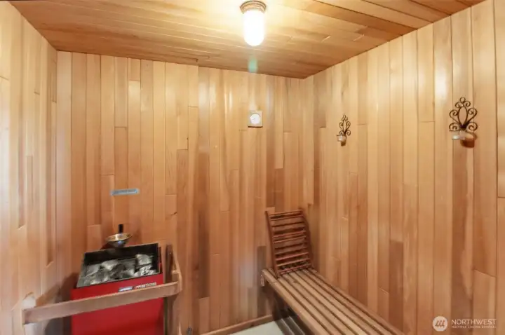 sauna in the community building