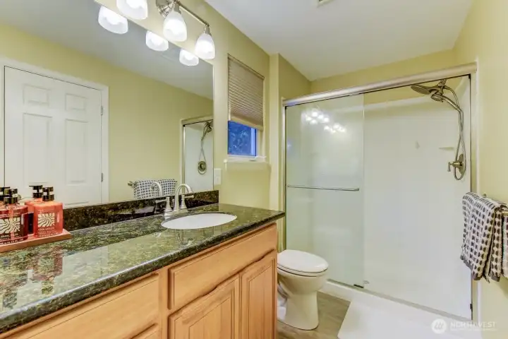 Big walk-in shower!