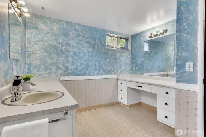 bathroom lower level