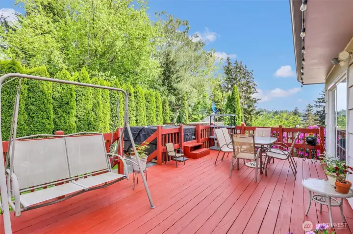 back yard deck