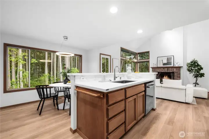 Enjoy open concept living