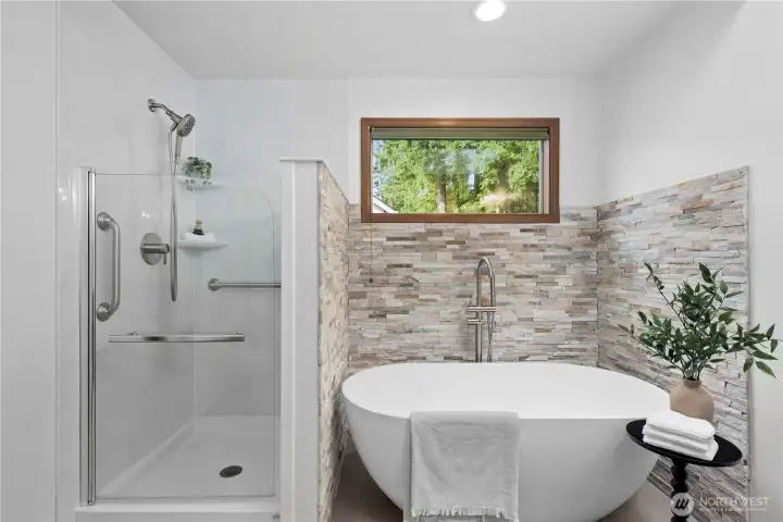 Brand new free standing tub and shower (2026)