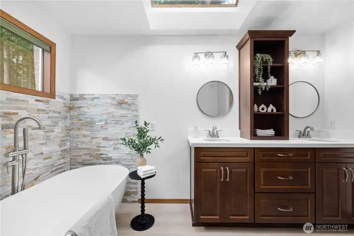 Double vanity sinks