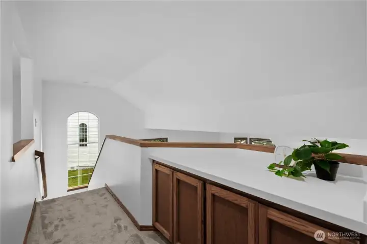 Extra storage-built ins in hallway