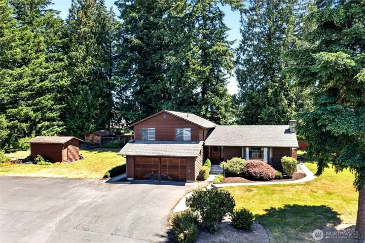 Shop area, shed and tons of garden space plus RV Parking.