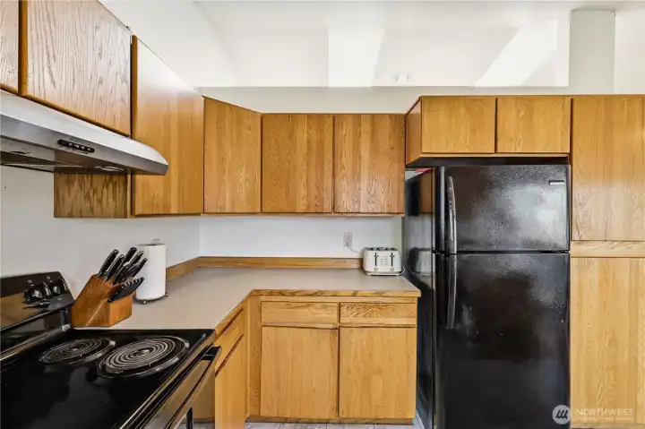 Plenty of counter space and storage