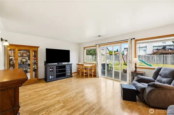 View to outside while relaxing inside