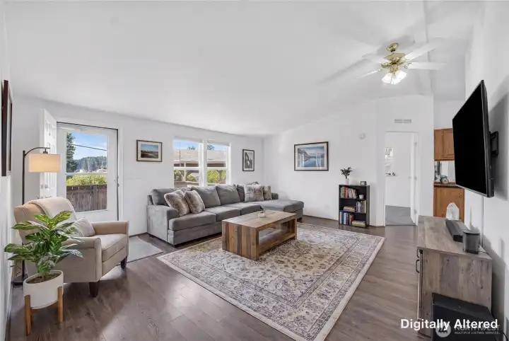 Virtual Staged living room