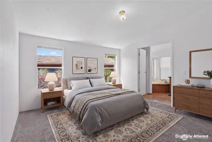 Primary Room Virtual Staged