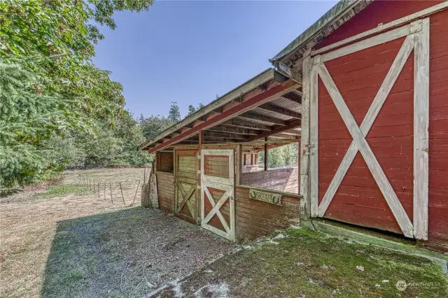 The two stalls, your four-legged friends will love to call them home.