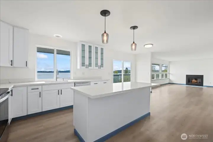 Amazing views from the kitchen window when you finally have to take care of the dishes.