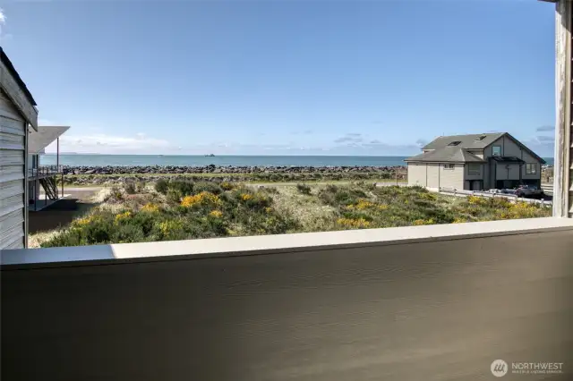 Beautiful Ocean view from living room, Primary Bedroom, Den