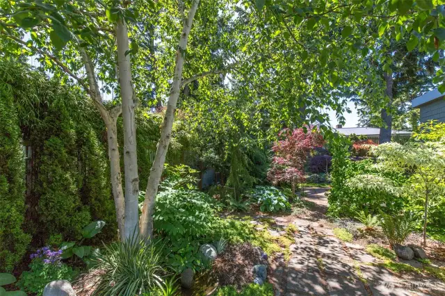 Lush gardens