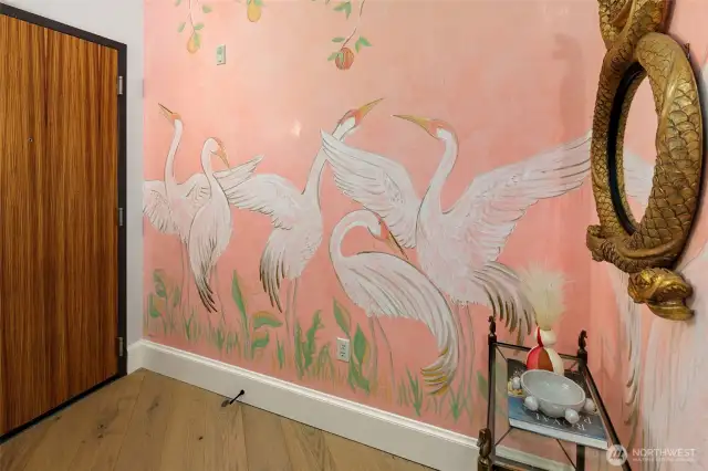 this is hand painted by a local seattle artisit
