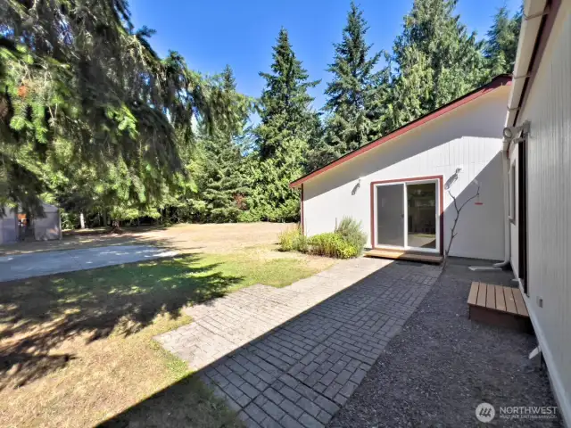 Sliding door off living area