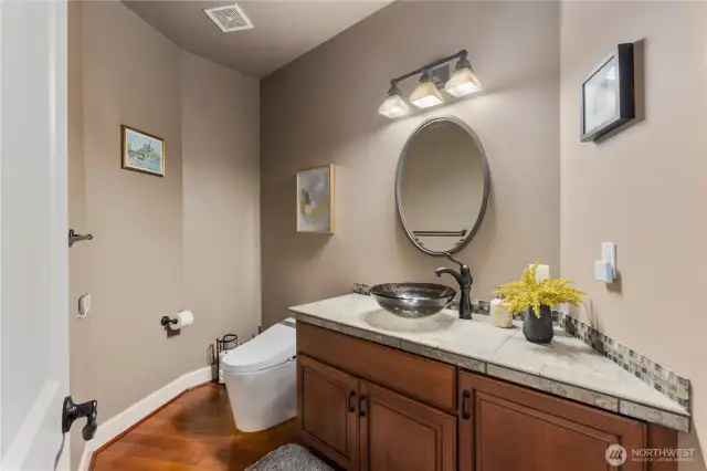 Downstairs powder room