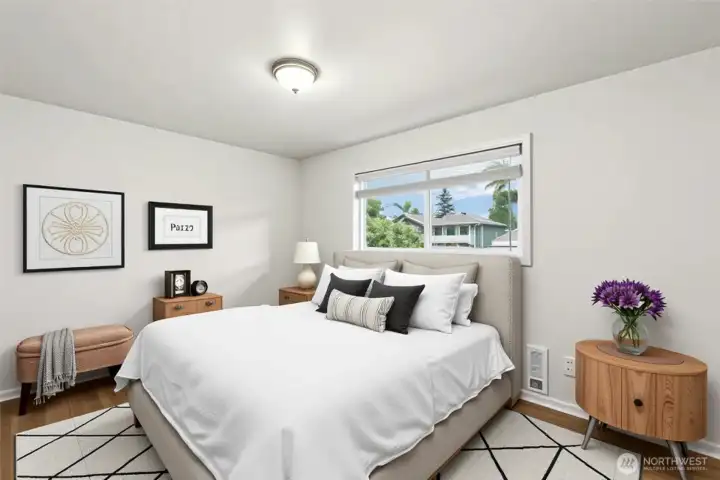 AI Virtually Staged  Primary bedroom