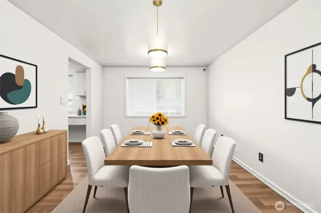 AI Virtually Staged  Dining room
