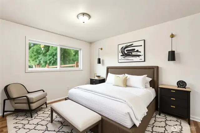 AI Virtually Staged  Guest Room
