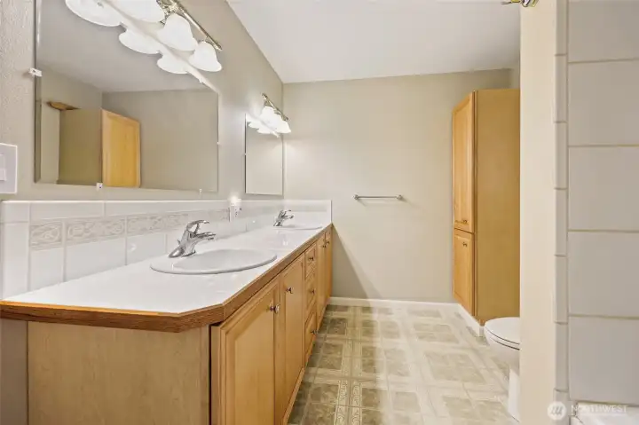 Another view of the primary bathroom