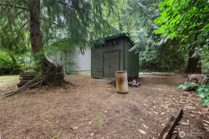 Behind the detached shop is a good size shed.  Very good condition