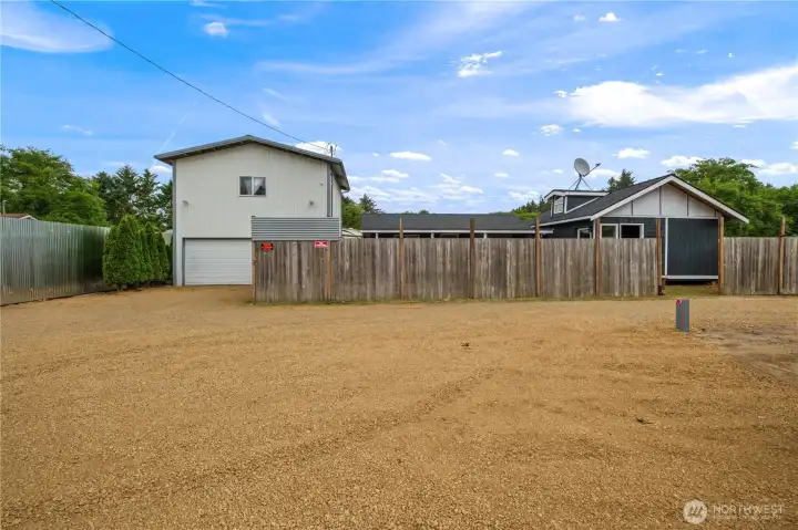 Plenty of parking for trailers or RV