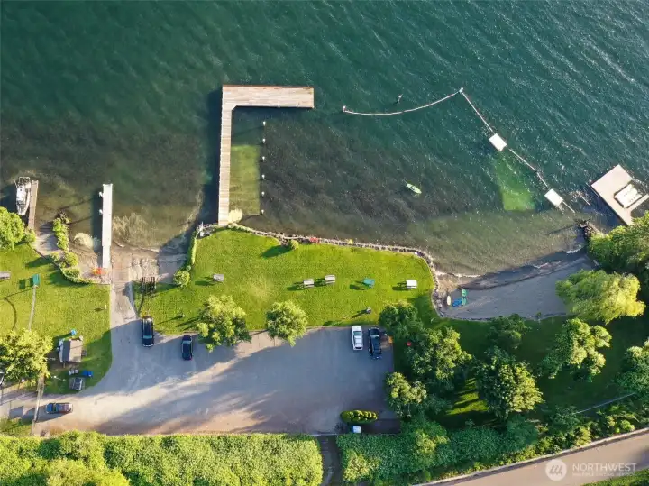 Aerial view of Private Beach
