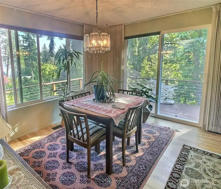 Dining Room with views of Lake Sammamish