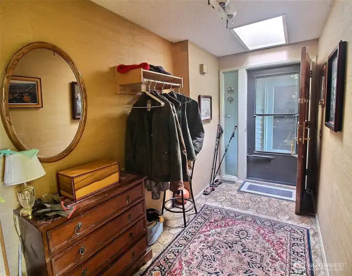 Main Level Entry and passed covered entry is detached garage