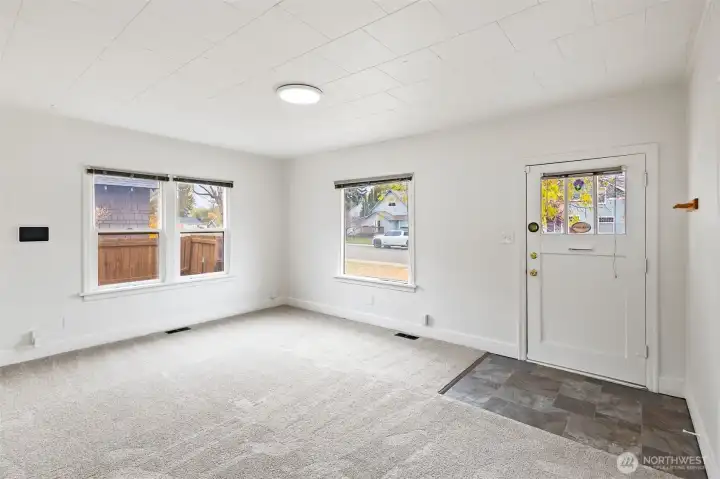 Light and bright living space.