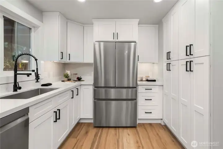 Full height Pantry Cabinets.