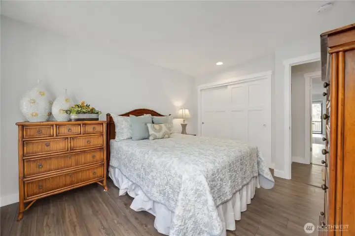 Spacious guest bedroom
