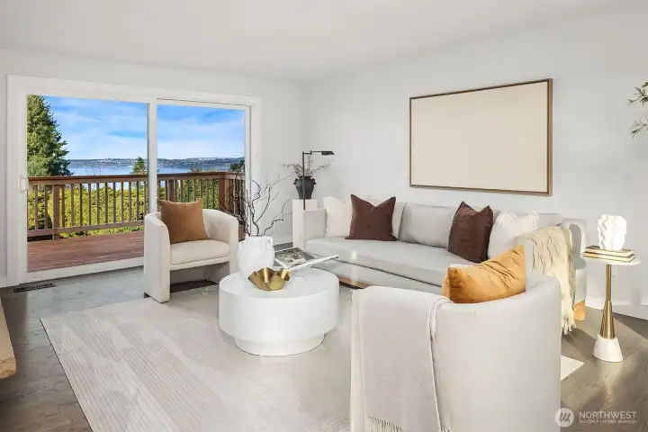 A natural palette provides a feeling of peace and relaxation.