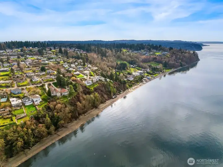 Wider perspective of the private community park.