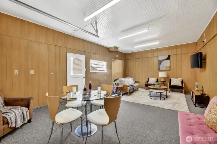 Rec Room located in the Detached Garage