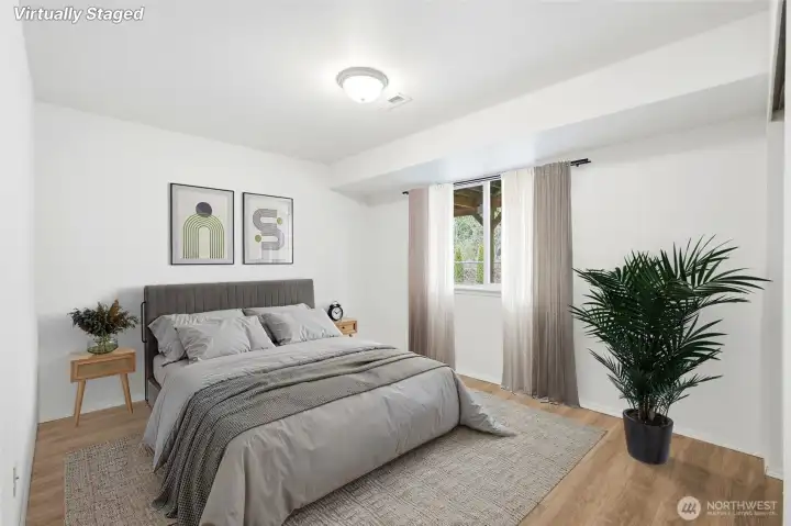 Fourth bedroom with virtual staging.