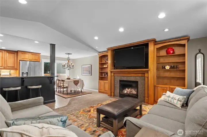 great room concept living room to kitchen