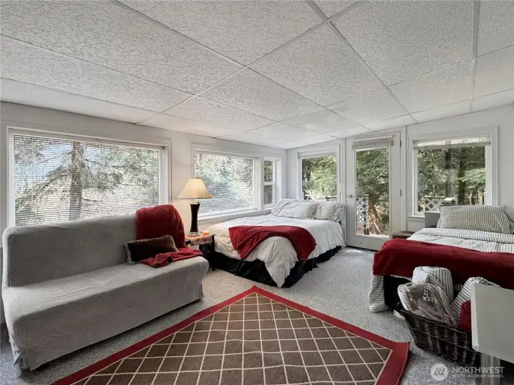 Addition providing expanded living and sleeping space