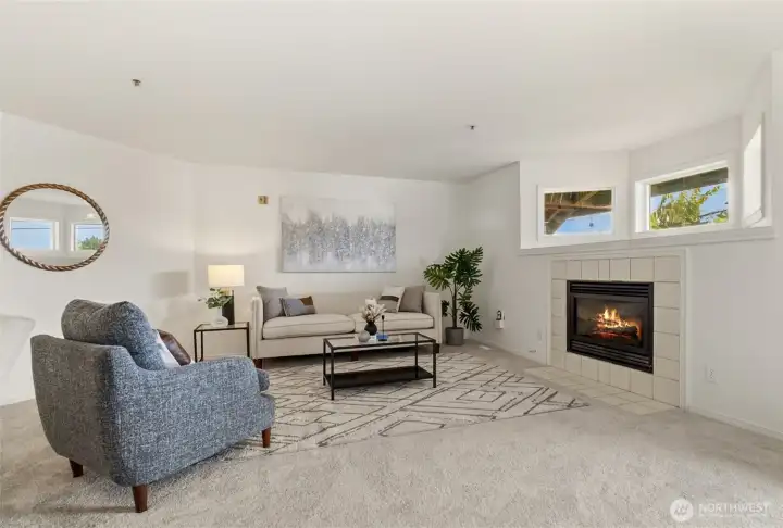 A toasty gas fireplace adds warmth to chilly evenings, and with the updates already taken care of, this home is ready for you to settle right in.