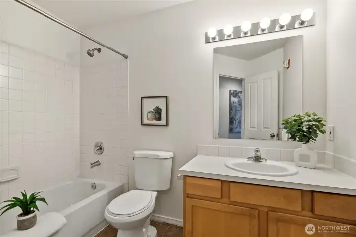 A full hall bath where it should be, convenient, practical, and ready for real life.