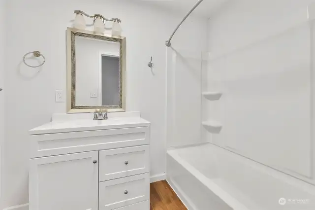 Full bathroom in the finished basement.