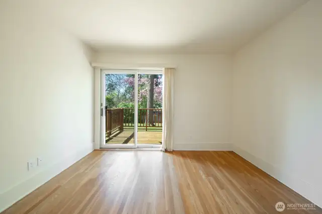 Back bedroom with access to deck