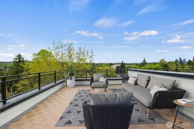 Enjoy BBQ's, and lounging on your spacious rooftop deck!