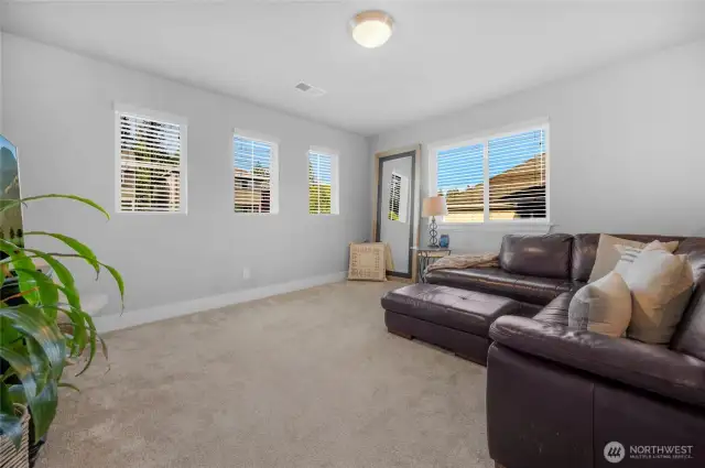 Upper level loft area, lots of great uses for this space