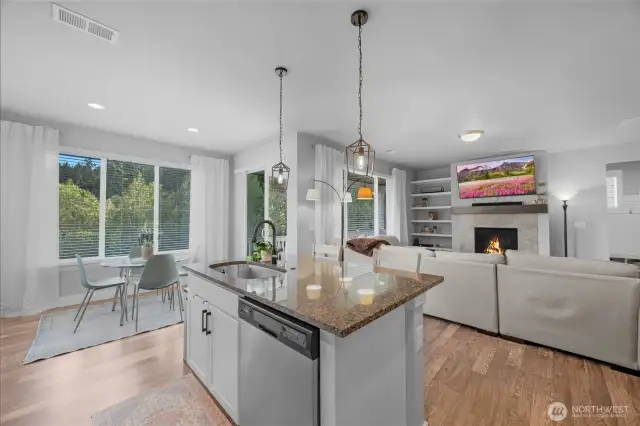 This area is great for entertaining!
