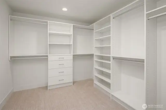 Primary walk in closet 1