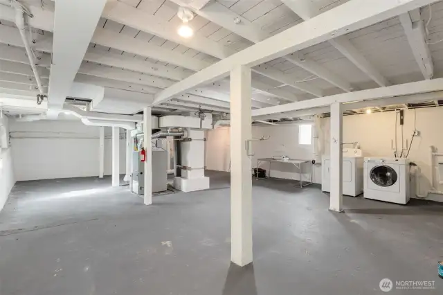Large unfinished basement with laundry. Newer mechanicals.
