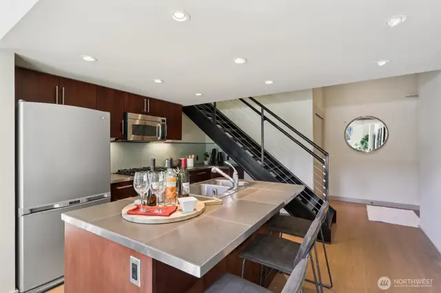 Bar Seating at Kitchen Island
