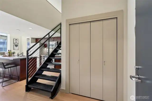 Steel Staircase to access Loft