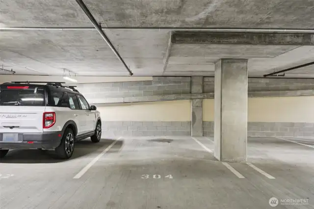 Designated Parking Space locate in the Community Garage, P4-304
